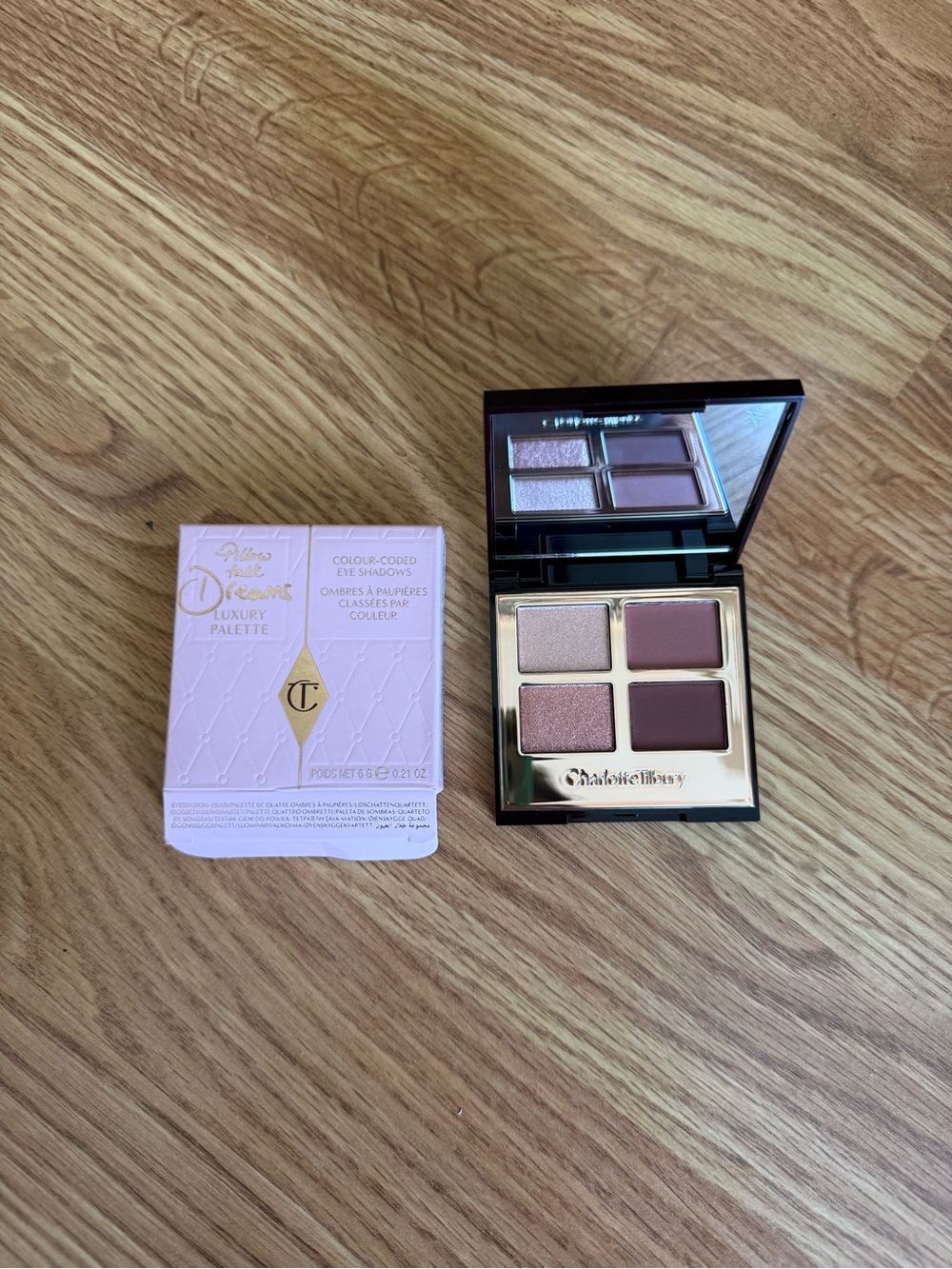Charlotte Tilbury Pink-Toned Luxury Eyeshadow pillow talk
